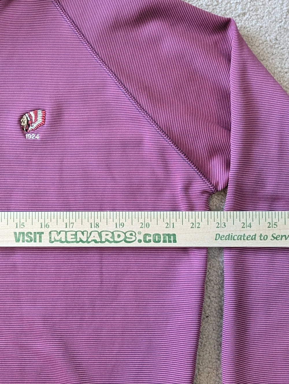 Holderness & Bourne Men's The Hyatt Performance Golf Striped Quarter Zip Sz L - Picture 9 of 9